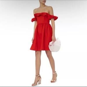 NEW APIECE APART Novella Maria OFF SHOULDER DRESS Size 6 $385 POPPY‎ NORDSTROM